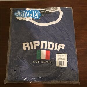 Ripndip Italy Cropped Ringer Tee- XL